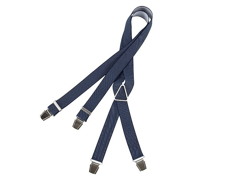 LINDENMANN Hosenträger Hosenträger blau-weiß gepunktet Lindenmann XXL günstig online kaufen