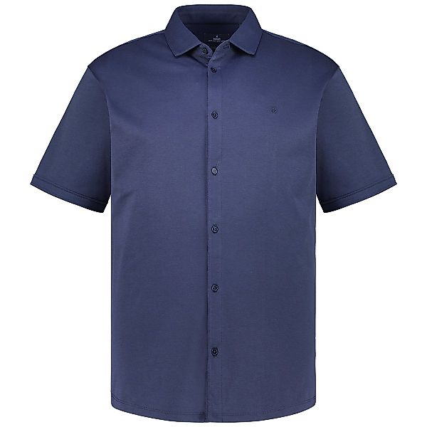 RAGMAN Pflegeleichtes Freizeithemd "Soft Knit" Farbe marine Größe: 5XL günstig online kaufen