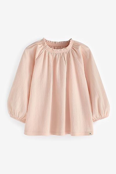 Next Blusenshirt Langärmelige Bluse mit Raffausschnitt günstig online kaufen