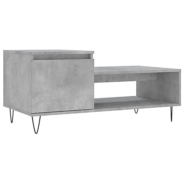 vidaXL Couchtisch Betongrau 100x50x45 cm Holzwerkstoff Modell 5 günstig online kaufen