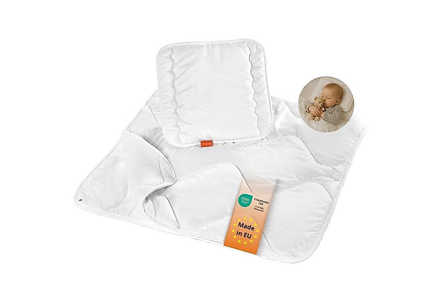 sleepling Kinderbettdecke + Microfaserkissen Babybetten Set, Bettdecke 100 günstig online kaufen