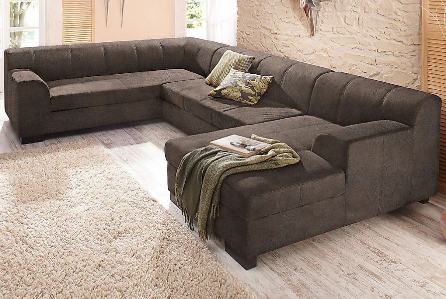 Home affaire Wohnlandschaft "Falk klare Linien, zeitlos und komfortabel, U- günstig online kaufen