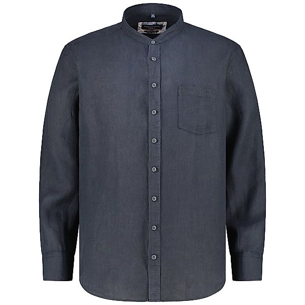 CASA MODA Freizeithemd aus Leinen, Short Style Farbe schwarz Größe: 7XL günstig online kaufen