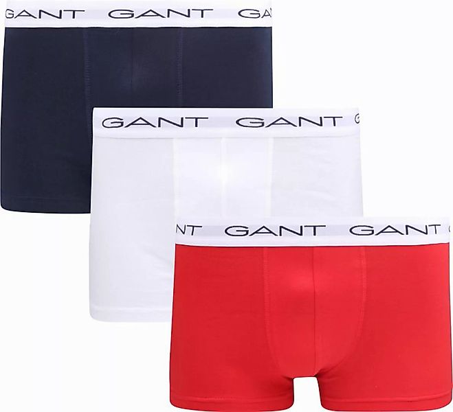 Gant Boxershorts 3er-Pack Rot - Größe XL günstig online kaufen