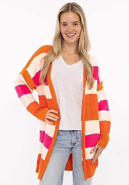 Zwillingsherz Strickjacke ""Streifen"" mit Blockstreifen günstig online kaufen