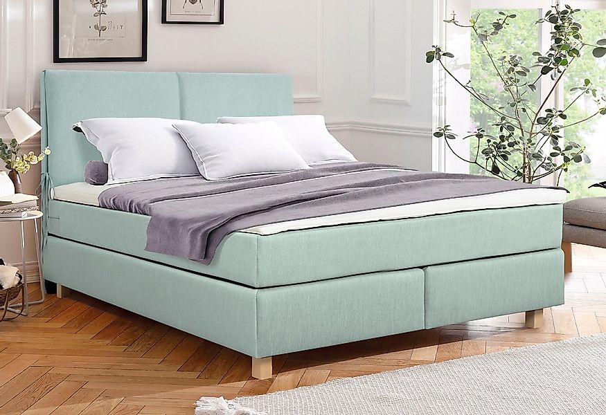 Home affaire Boxspringbett »Nele« inkl. Topper im schlichtem Design günstig online kaufen
