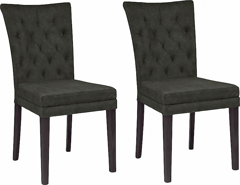 Home affaire 4-Fußstuhl "Colorado" (Set) 2 Stk. Samtvelours Beine aus Buche günstig online kaufen