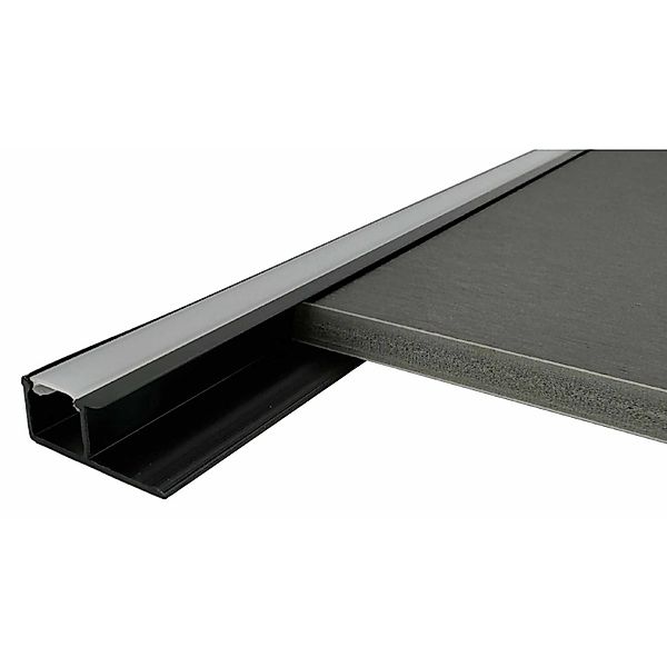 Colortree LED Leiste Aluminium Profil Endprofil Schwarz Eloxiert 2m U Monta günstig online kaufen