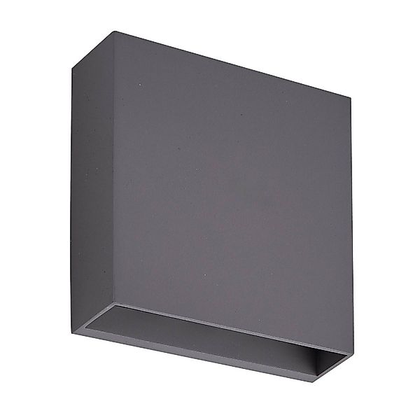 Lindby LED Wandleuchte Außen Ugar 9949062 Modern in Schwarz 1-flammig günstig online kaufen