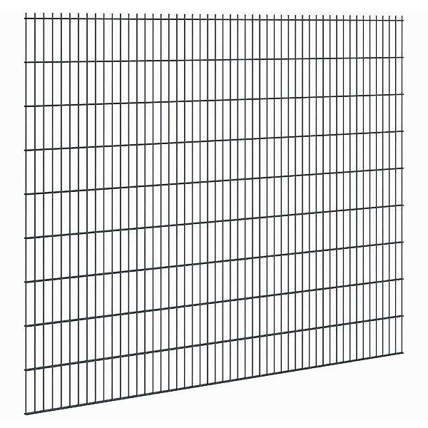 Doppelstabmattenzaun Stärke 8/6/8 Anthrazit 183 x 251 cm günstig online kaufen