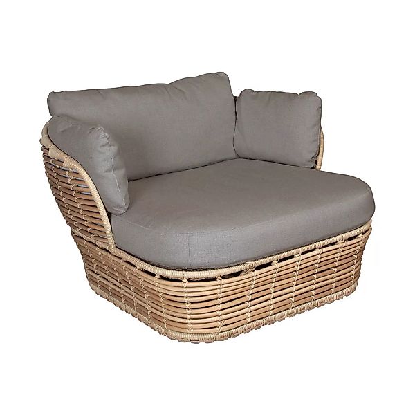 Cane-Line - Basket Lounge Gartensessel - taupe, natur/Stoff Cane-line Airto günstig online kaufen