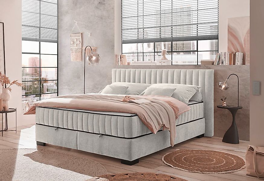 ED EXCITING DESIGN Boxbett "Nagol", mit Bettkasten, mit Wendematratze, erhä günstig online kaufen