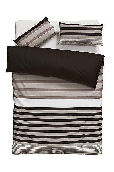 H.I.S Bettwäsche Majoran, Polycotton recycelt, 2 teilig, gestreifte Bettwäs günstig online kaufen