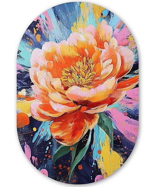 MuchoWow Gemälde Blumenexplosion - Leuchtende Spritzer günstig online kaufen