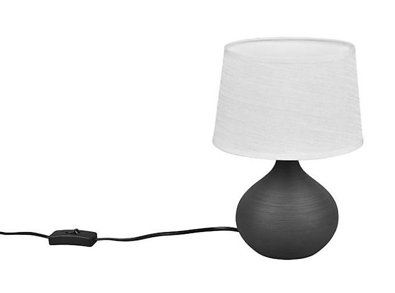 Tischleuchte MARTIN in braun von REALITY Leuchten R50371026 Weiß / Braun günstig online kaufen