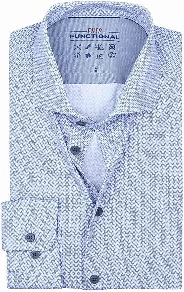 Pure The Functional Shirt Druck Blau - Größe 36 günstig online kaufen