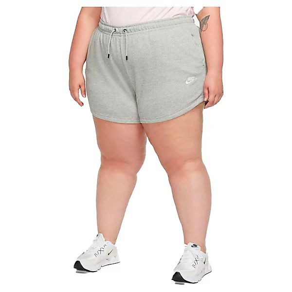 Nike Sportswear Shorts In Großen Größen 1X Dk Grey Heather / White günstig online kaufen