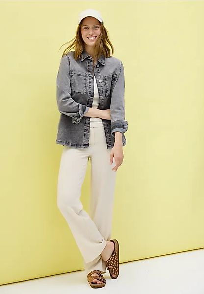 CECIL Jeansjacke Denim-Overshirt mit Knopfleiste und Brusttaschen günstig online kaufen