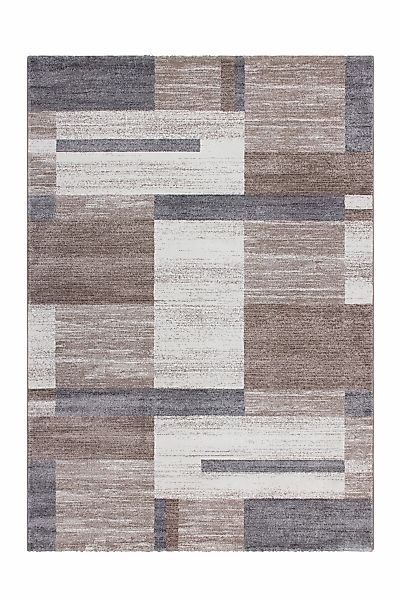 Kayoom Kurzflorteppich Falkland - Port Louis Beige Silber 200cm X 290cm günstig online kaufen