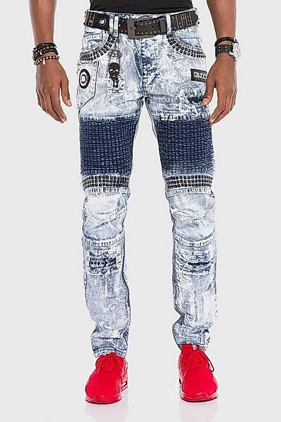 Cipo & Baxx Slim-fit-Jeans Jeans mit Ziersteinen günstig online kaufen
