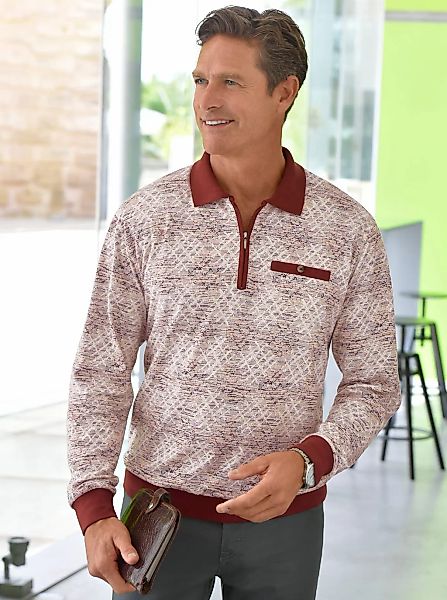 Marco Donati Poloshirt "Langarm-Poloshirt" 1 Stk. tlg. günstig online kaufen