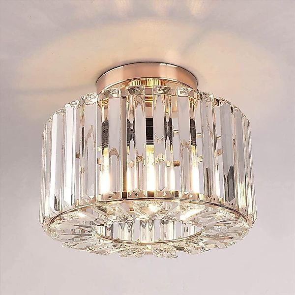 BlingBin Hängeleuchten Crystal Deckenleuchte Gold - günstig online kaufen