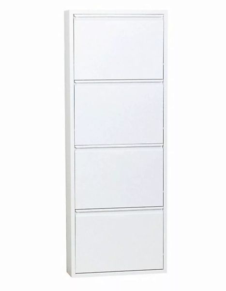 ebuy24 Schuhschrank Pisa Schuhschrank mit 4 Klappen/ Türen in Metall w günstig online kaufen