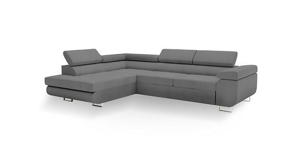 Goldstoff Ecksofa hochwertige Couch mit Schlaffunktion, modernes Sofa mit p günstig online kaufen