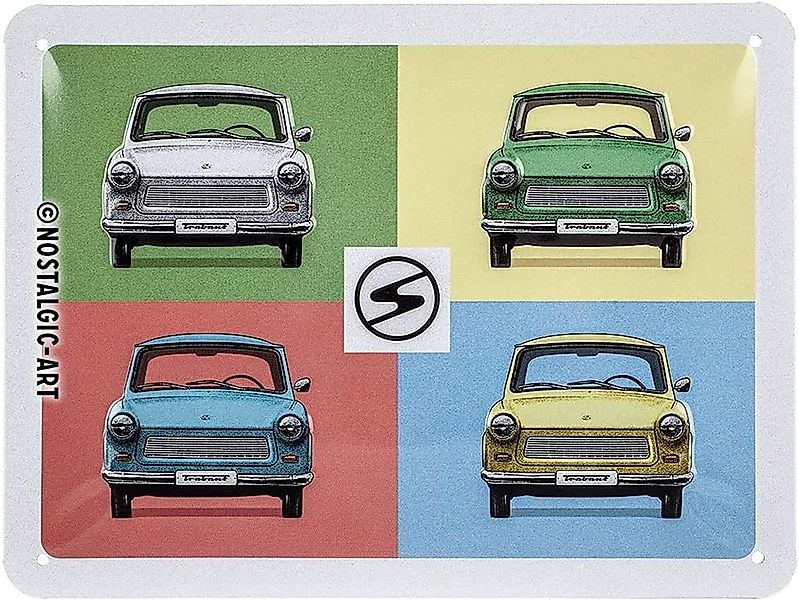 Nostalgic-Art Metallschild Blechschild 15x20 cm - Berlin - Trabant - Pop Ar günstig online kaufen