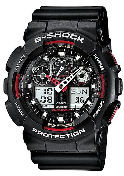 CASIO G-SHOCK Chronograph GA-100-1A4ER, Quarzuhr,Armbanduhr,Herrenuhr,digit günstig online kaufen
