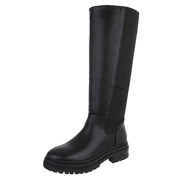 Ital-Design Modische Damen-Stiefel mit Blockabsatz und günstig online kaufen