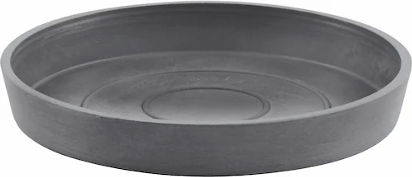 ECOPOTS Blumentopfuntersetzer »ROUND SAUCER Grey« BxTxH: 18x18x2,5 cm günstig online kaufen