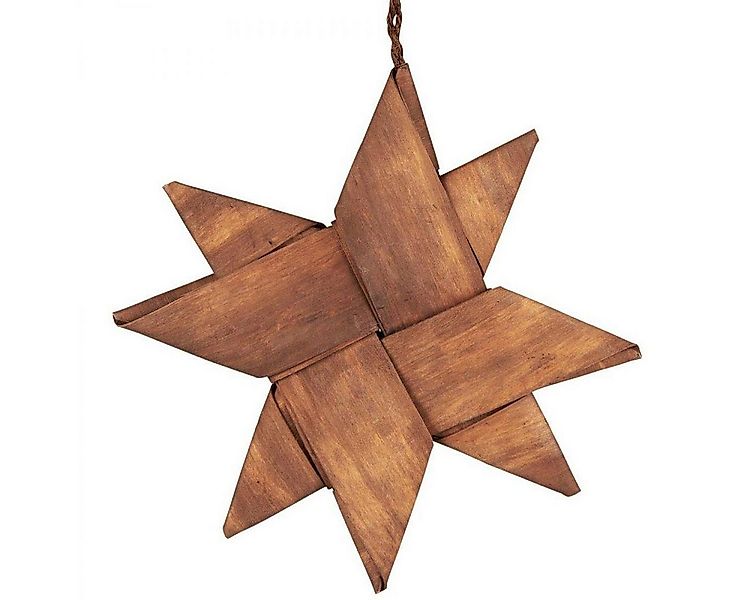 Ib Laursen Dekofigur Ib Laursen Christbaumschmuck Stern aus Spanholz (17,5c günstig online kaufen