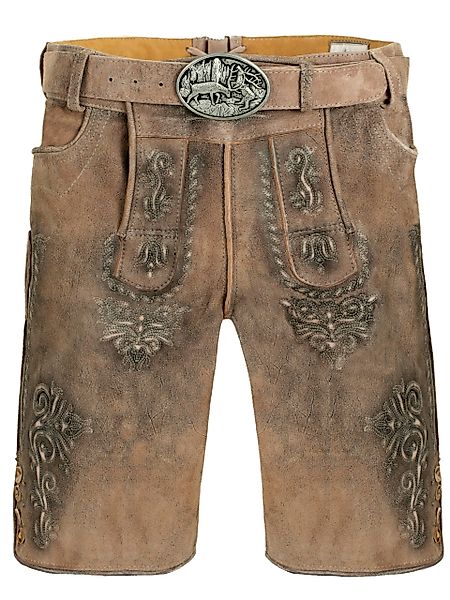 FUCHS Trachtenlederhose Trachtenlederhose kurz Klaus hellbraun günstig online kaufen