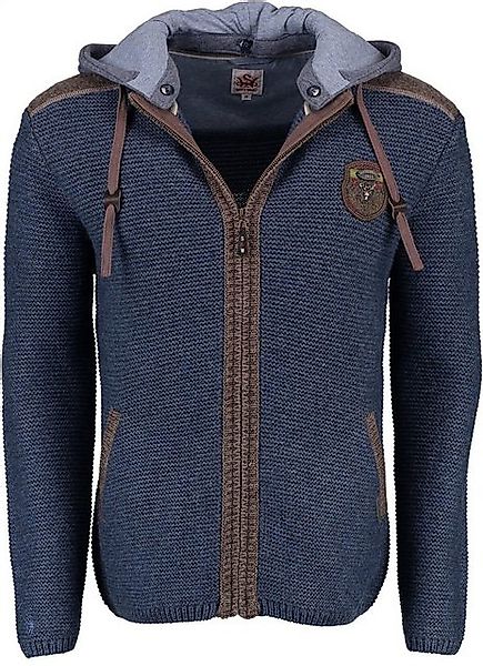 Spieth & Wensky Trachtenstrickjacke Strickjacke Herren - DAKAR - dunkelgrau günstig online kaufen