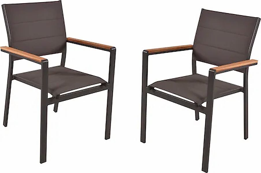 Garden Pleasure Stapelstuhl »DAVINA, 2er Set« (Set) 2 Stk.stapelbar günstig online kaufen