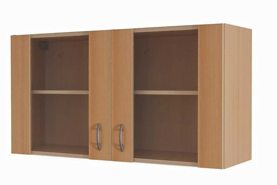 Flex-Well Glashängeschrank Glashängeschrank Küche - 100 cm breit - Buche – günstig online kaufen