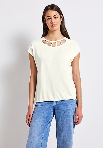 STREET ONE T-Shirt, aus elastischem Materialmix günstig online kaufen