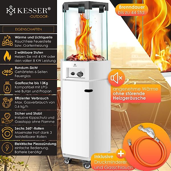 KESSER Heizstrahler, Heizstrahler Gas Terrassenheizstrahler Gasheizung günstig online kaufen