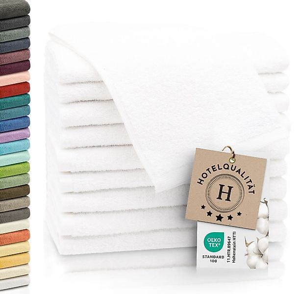 ZOLLNER Gästehandtücher, Walkfrottier (10-St), 30 x 50 cm, 100% Baumwolle, günstig online kaufen