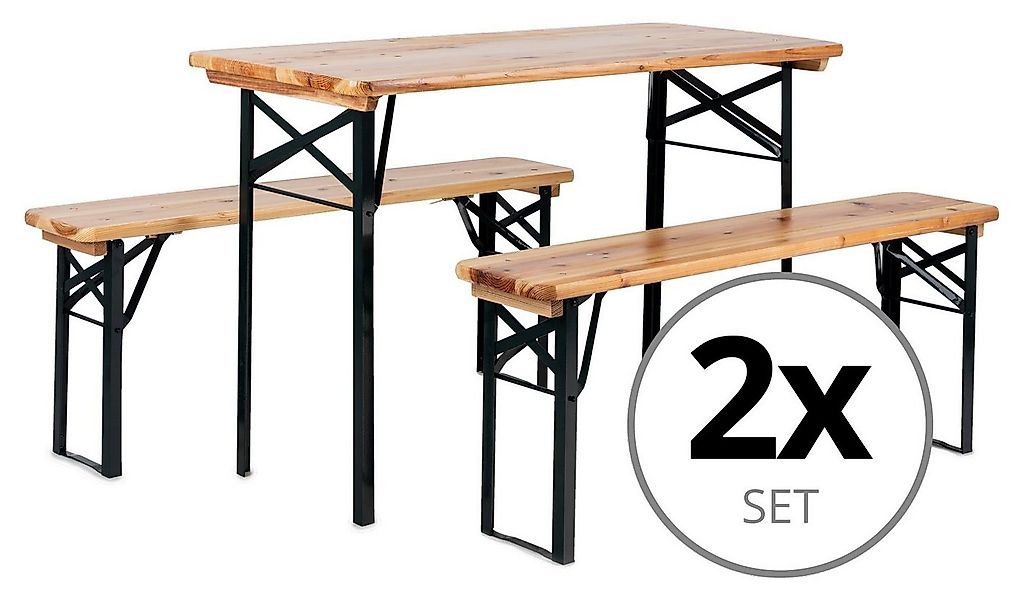 Stagecaptain Bierzeltgarnitur Hirschgarten BB-117 Sitzgarnitur 117 cm Länge günstig online kaufen