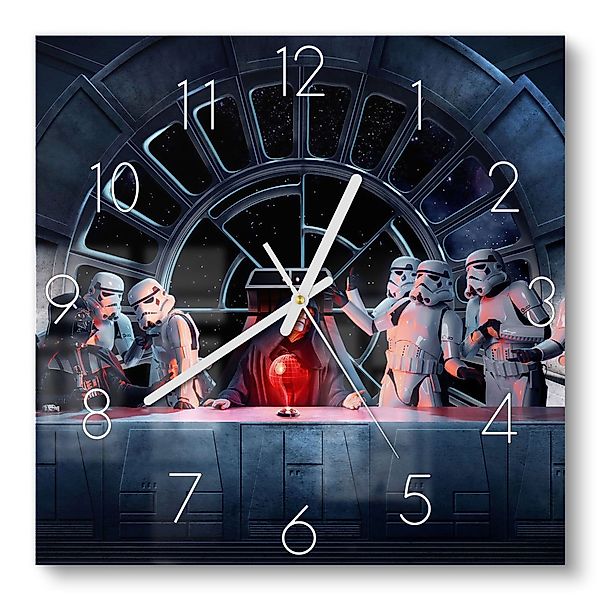 DEQORI Wanduhr 'Star Wars Abendmahl' (Glas günstig online kaufen