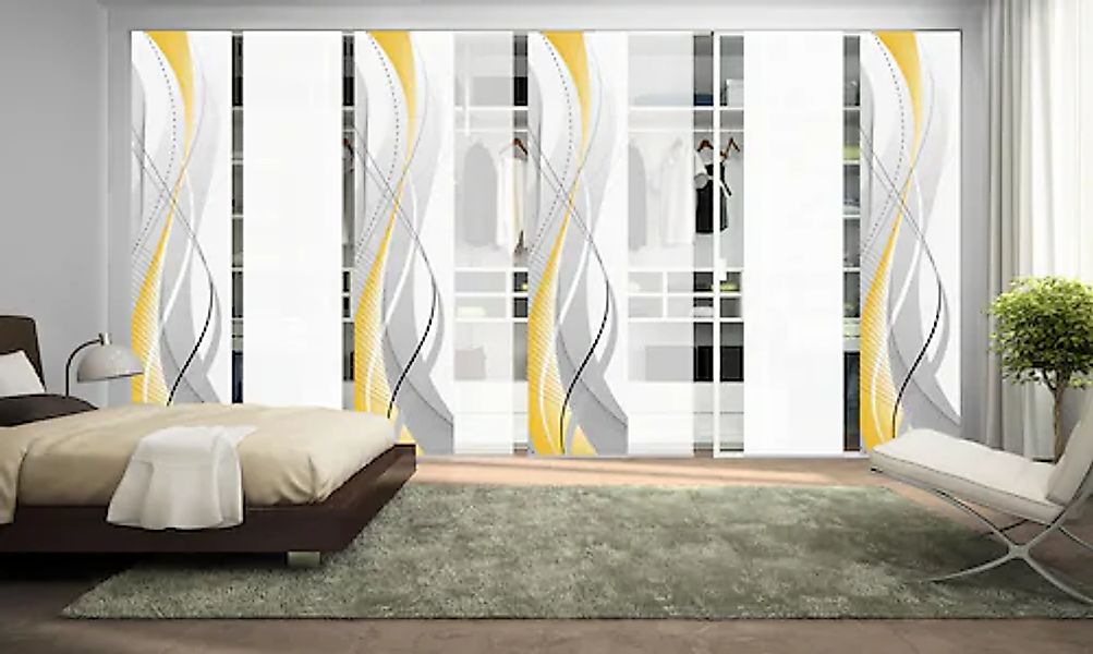 HOME WOHNIDEEN Schiebegardine »CARLISLE 8ER SET« Paneelwagen 8 Stk. tlg. Hx günstig online kaufen