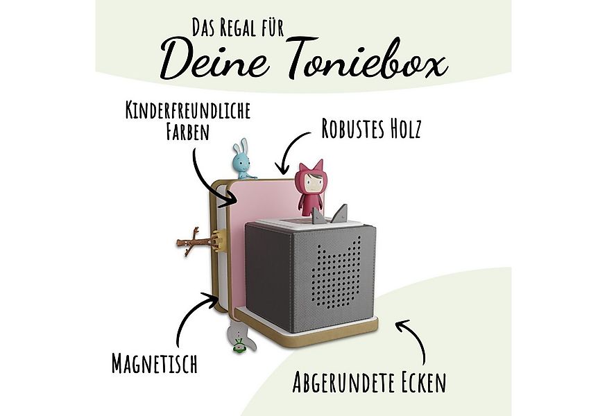 Holzura Kinderregal Holzura Starterset Regal für Toniebox für Toniefiguren günstig online kaufen