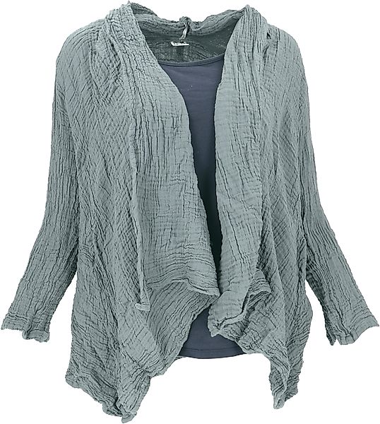Guru-Shop Longbluse Musselin Boho Blusenjäckchen, Baumwoll.. günstig online kaufen