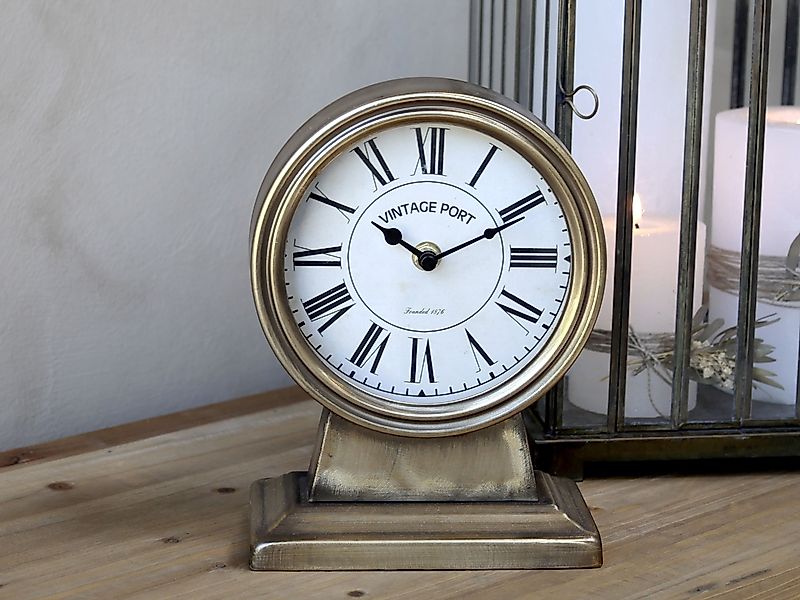 Chic Antique Tischuhr Wunderschöne Tischuhr H21,5/L16/B9 günstig online kaufen