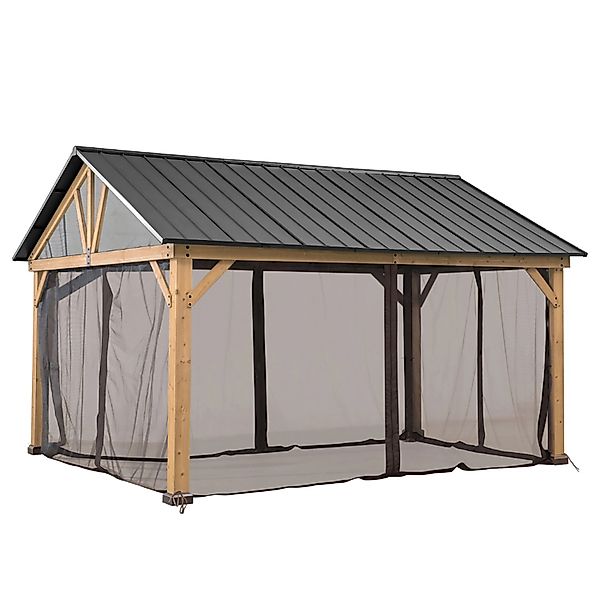 Sunjoy Netz für Zedernholz Gazebo 404 cm x 465 cm günstig online kaufen