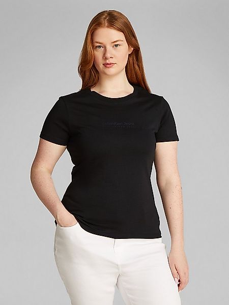 Calvin Klein Jeans Plus T-Shirt PLUS INSTIT GRAPHIC SLIM TEE in großen Größ günstig online kaufen