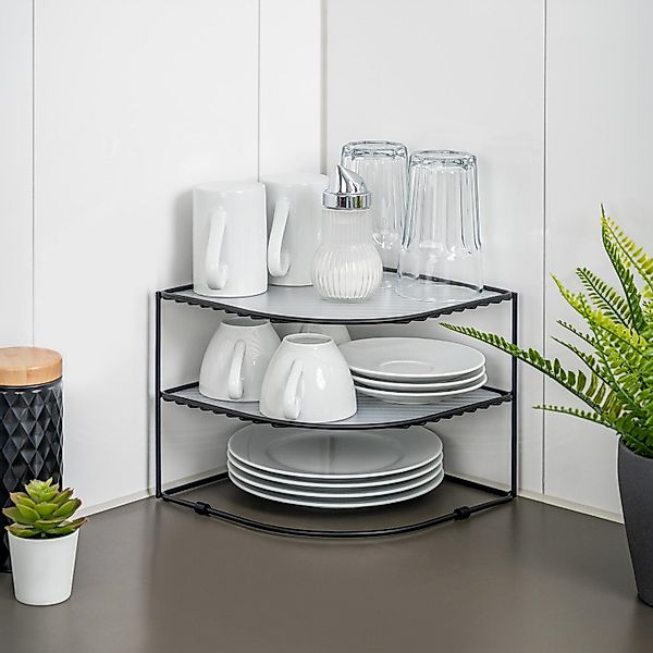 bremermann Standregal Eckregal, Tellerregal, Eck-Schrankeinsatz ca. 25 x 20 günstig online kaufen