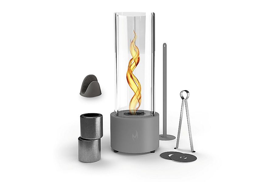Monster24 Echtfeuer-Dekokamin Bio-Ethanol Tischkamin mit Tornado-Flamme für günstig online kaufen